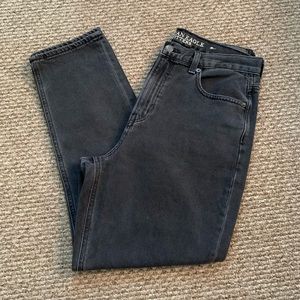 Charcoal black mom jeans from AE size 10R